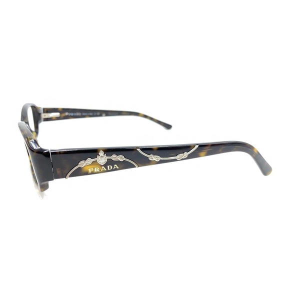 Prada VPR 15L 2AU-1O1 Tortoise Brown Eyeglasses Frames 53-16 135 Italy Designer - Picture 7 of 12